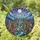 Tiffany Stained Glass Fantasy Village Snow Mountain Starry Night Moon Home Decor Stained Glass Suncatcher - 1