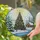 Christmas Tree Ornaments Penguin Snow Cabin Winter Landscape Sun Rays - Festive Holiday Stained Glass Suncatcher - 2