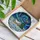 Winter Village Christmas Tree Starry Night Aurora Borealis Glowing Tiffany Holiday Art Stained Glass Suncatcher - 3