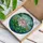 Pink Lotus Flower, Green Lily Pads, Yellow Aquatic Flowers, Pond Surface Tiffany Stained Glass Stained Glass Suncatcher - 3