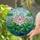 Pink Lotus Flower, Green Lily Pads, Yellow Aquatic Flowers, Pond Surface Tiffany Stained Glass Stained Glass Suncatcher - 2