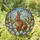 Brown Rabbit Easter Eggs Stained Glass Tiffany Art - Spring Holiday Gift Decor Stained Glass Suncatcher - 1