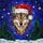 Majestic Wolf Santa Hat Stained Glass Winter Night Pine Trees - Christmas Holiday Gift Stained Glass Suncatcher - 5