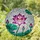 Fuchsia Violet Lotus Flower Stained Glass Mosaic Art - Tiffany Style Window Decor Stained Glass Suncatcher - 1