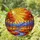 Rising Sun Mountain Autumn Trees Pathway Shrubs - Glowing Stained Glass Window Art Stained Glass Suncatcher - 1