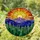 Bright Sun Mountains Forest Tiffany Style Stained Glass Mosaic Art - Nature Home Decor Gift Stained Glass Suncatcher - 1