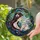 Intricate Woman Rabbit Nose Touch Tiffany Stained Glass Jewel Tone Purple Flower Foliage Decor Stained Glass Suncatcher - 2