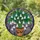 Tiffany Stained Glass Halloween Potted Plant with Cascading Ghosts & Spooky Mosaic Decor Stained Glass Suncatcher - 1