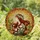 Stained Glass Woman Profile Auburn Hair Floral Wreath Emerald Amber Mosaic Art Stained Glass Suncatcher - 1