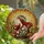 Stained Glass Woman Profile Auburn Hair Floral Wreath Emerald Amber Mosaic Art Stained Glass Suncatcher - 2