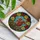Red Squirrel Bushy Tail Rose Wreath Stained Glass - Tiffany Style Mosaic Sky Art Stained Glass Suncatcher - 3