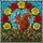 Red Squirrel Bushy Tail Rose Wreath Stained Glass - Tiffany Style Mosaic Sky Art Stained Glass Suncatcher - 5