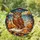 Stained Glass Wise Owl Teacup Book - Autumn Leaves Tranquil Sky Reading Room Decor Stained Glass Suncatcher - 1
