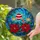 Poinsettia Holly Christmas Ornament Tiffany Stained Glass Jewel Tone Festive Mosaic Stained Glass Suncatcher - 2