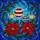 Poinsettia Holly Christmas Ornament Tiffany Stained Glass Jewel Tone Festive Mosaic Stained Glass Suncatcher - 5