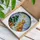 Golden Retriever Stained Glass Christmas Tree Mosaic - Winter Holiday Gift Stained Glass Suncatcher - 3