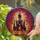 Gothic Haunted Castle Jack-o'-Lanterns Bats Full Moon Skeletal Trees Halloween Decor Stained Glass Suncatcher - 2
