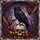 Black Raven Skull Bats Autumn Leaves Deep Purple Sky Tiffany Stained Glass Decor Stained Glass Suncatcher - 5