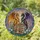 Stained Glass Golden Amethyst Dragons, Ancient Books, Daisy Lavender Flowers Art Stained Glass Suncatcher - 1