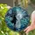 Luminous Female Figure Dark Male Stained Glass Galleons Stormy Moonlit Seascape Roses Floral Stained Glass Suncatcher - 2