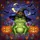 Green Frog Witch Hat Jack-o'-lantern Bats - Spooky Halloween Autumn Fall Night Art Stained Glass Suncatcher - 5