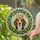 Detailed Stained Glass Beagle Dog Teddy with Green Leaves Flowers – Dog Lover Gift Stained Glass Suncatcher - 2