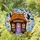 Halloween Shop Stained Glass Art - Witch Jack-o'-Lantern Purple Star Door Decor Stained Glass Suncatcher - 1