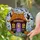 Halloween Shop Stained Glass Art - Witch Jack-o'-Lantern Purple Star Door Decor Stained Glass Suncatcher - 2