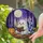 Tiffany Style Ghost Reading Spellbook - Halloween Night Forest Moon Decor Gift Stained Glass Suncatcher - 2