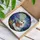 Ghost Reading Book Stained Glass Art - Twilight Moon Mountain Fantasy Landscape Stained Glass Suncatcher - 3