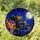 Fiery Jack-o'-lantern Chopper Motorcycle, Starry Night Moon Stained Glass, Halloween Horror Fan Gift Stained Glass Suncatcher - 1