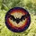 Colorful Stained Glass Bat Full Moon Night Sky Art - Intricate Star Mosaic Design Stained Glass Suncatcher - 1