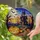 Grinning Jack-o'-Lantern Haunted Mansion Full Moon Gothic Stained Glass Spooky Halloween Stained Glass Suncatcher - 2