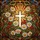Christian Cross Daisy Flower Stained Glass Sunburst Mosaic Art - Glowing Jewel Tones Stained Glass Suncatcher - 5
