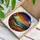 Radiant Full Moon Rising Sun Mountain Valley Tiffany Glass - Autumn Gnarled Tree Art Decor Stained Glass Suncatcher - 3