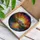 Stained Glass Sunset Lake Mountain Forest Autumn Trees Dynamic Sky Reflecting Water Stained Glass Suncatcher - 3