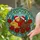 Tabby Cats Santa Hats Poinsettia Holly Christmas Trees - Winter Holiday Gift for Cat Lovers Stained Glass Suncatcher - 2