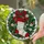 Christmas Stocking Holly Wreath Tiffany Stained Glass Art - Festive Holiday Decor Gift Stained Glass Suncatcher - 2