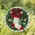 Christmas Stocking Holly Wreath Tiffany Stained Glass Art - Festive Holiday Decor Gift Stained Glass Suncatcher - 1