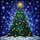 Tiffany Style Stained Glass Christmas Tree Winter Night - Holiday Decor & Gift Stained Glass Suncatcher - 5