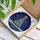 Stained Glass Christmas Tree Star Topped Glowing Ornaments - Snowy Midnight Sky Gift Stained Glass Suncatcher - 3