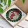 Red Christmas Stocking Holly Wreath Berries Tiffany Glass - Christmas Holiday Decor Gift Stained Glass Suncatcher - 3