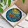 Tiffany Stained Glass Koi Fish Sun Mosaic - Swirling Water Currents Window Decor Gift Stained Glass Suncatcher - 3