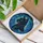 Black Cat Blue Eyes Stained Glass Floral Mosaic Art - Tiffany Style Intricate Detail Home Decor Stained Glass Suncatcher - 3