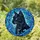 Black Cat Blue Eyes Stained Glass Floral Mosaic Art - Tiffany Style Intricate Detail Home Decor Stained Glass Suncatcher - 1