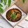 Green Parrot Witch Hat Stained Glass Sunset Mosaic - Tiffany Style Decor Jewel Tones Stained Glass Suncatcher - 3
