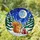 Squirrel Acorn Stained Glass Tiffany Style Winter Moon Landscape Snowflake Christmas Gift Stained Glass Suncatcher - 1