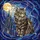 Tabby Cat Emerald Eyes Gothic Castle Full Moon Cosmic Night Sky Stained Glass Stained Glass Suncatcher - 5