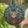 Tabby Cat Tiffany Glass Art - Detailed Feline Mosaic Geometric Window Design for Cat Lovers Stained Glass Suncatcher - 2