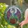 Iridescent Teal Dragon Lavender Pink Stacked Books Teacup Stained Glass Jewel Tone Stained Glass Suncatcher - 2